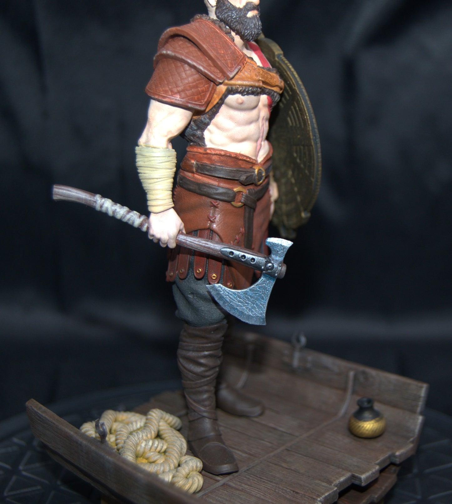 Kratos God of war / Ragnarok statue hand painted to display quality