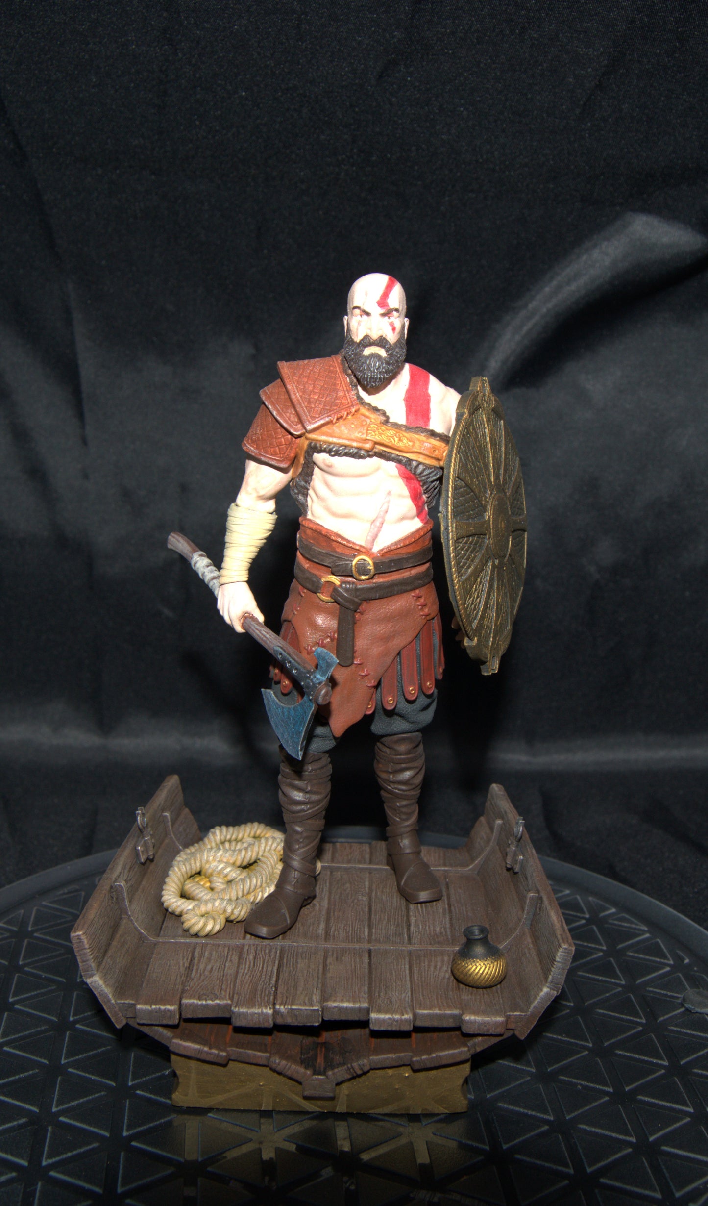 Kratos God of war / Ragnarok statue hand painted to display quality