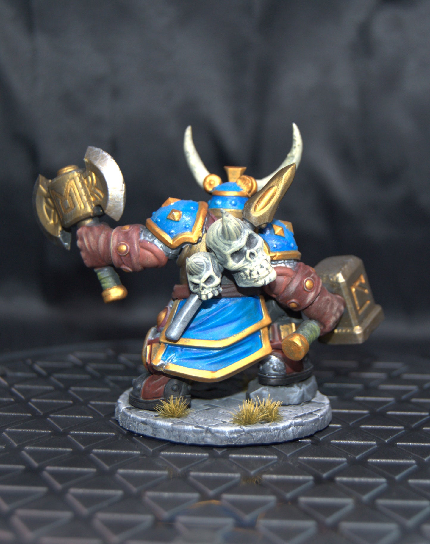 Muradin Bronzebeard Warcraft 3 fan art hand painted model to display quality