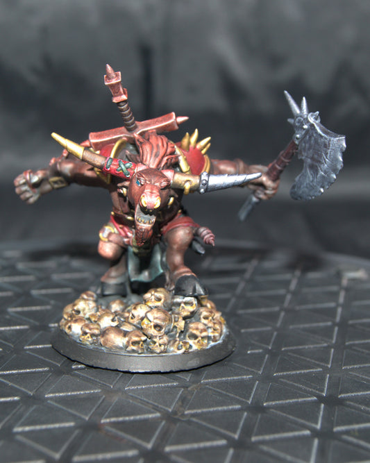 Minotaur / beastmen / Tauren warrior hand painted miniature table top ready